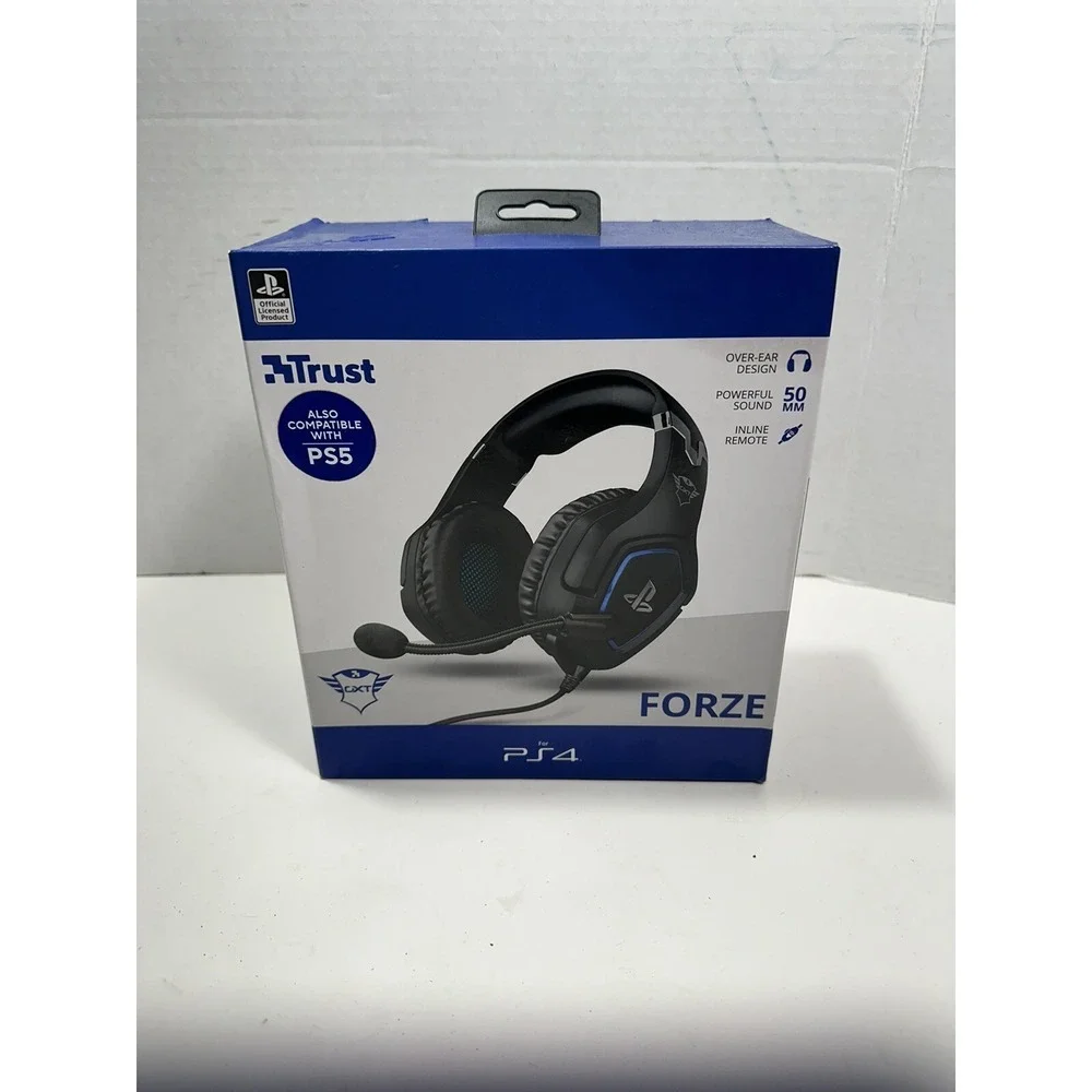 Gaming Headphones Headset Trust Gaming PS4 PS5 Mode GXT 488 Forze Black NEW Read